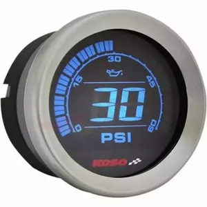 Indicatore del sensore di pressione dell'olio HD-02P nero Koso - BA050430