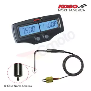 Misuratore di temperatura e numero di giri Dual EGT-02R Koso - BA006B00X