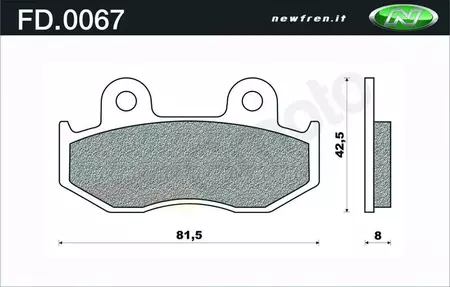 Newfren FD0067 szerves fékbetétek-2