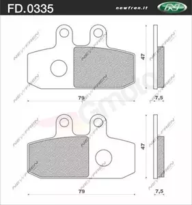 Newfren FD0335 bremseklodser ogranic-2