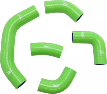 Samco slangset för kylare i grön silikon - KAW-100-GN