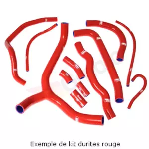 Zestaw silikonowych węży do chłodnicy Samco czerwony - TRI-11-RD