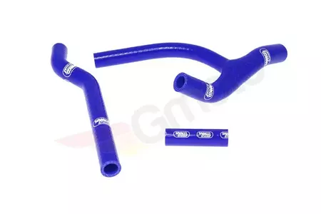 Комплект сини силиконови маркучи за радиатора Samco - HUS-24-BL