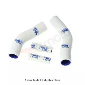 Комплект бели силиконови маркучи за радиатора Samco - KAW-65-WT