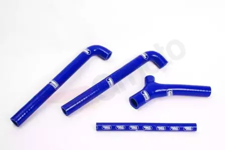Комплект сини силиконови маркучи за радиатора Samco - TMM-1-BL