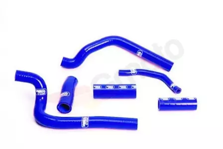Комплект сини силиконови маркучи за радиатора Samco - HON-18-BL