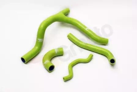 Zestaw silikonowych węży do chłodnicy Samco zielony - KAW-21-GN