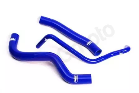 Sada modrých silikonových hadic chladiče Samco - HON-3-BL