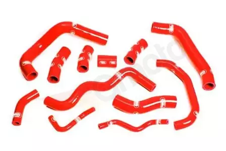 Samco silikon kylarslang set röd - HON-11-RD