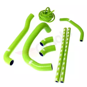 Zestaw silikonowych węży do chłodnicy Samco zielony - KAW-29-GN