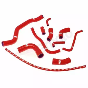 Samco silikone-køleslangesæt rød - YAM-3-RD