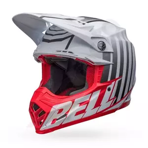 Kask motocyklowy enduro Bell Moto-9S Flex Sprint white/red S - MOTO9S-F-SPR-91-S