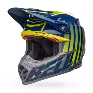 Kask motocyklowy enduro Bell Moto-9S Flex Sprint dark blue/hi-viz yellow M-1