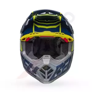 Kask motocyklowy enduro Bell Moto-9S Flex Sprint dark blue/hi-viz yellow M-3