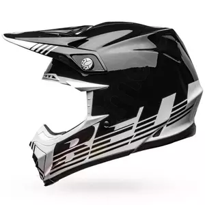 Kask motocyklowy enduro Bell Moto-9 Mips Louver black/white L-4