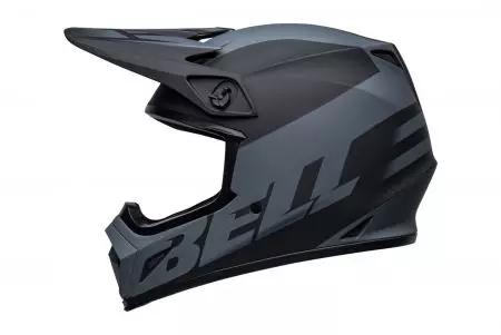 "Bell MX-9 Mips Disrupt mat" juodos/anglies spalvos L enduro motociklininko šalmas-4