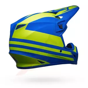 Kask motocyklowy enduro Bell MX-9 Mips Disrupt Classic mat blue/hi-viz yellow L-5