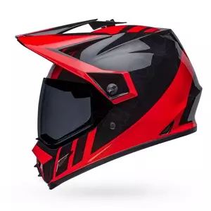 Casco moto enduro Bell MX-9 Adventure Mips dash negro/rojo M-4
