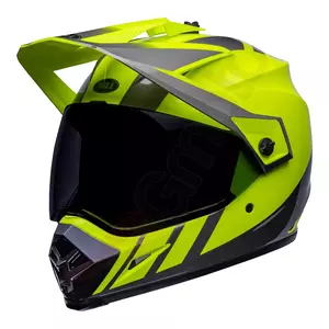 Kask motocyklowy enduro Bell MX-9 Adventure Mips dash hi-viz yellow/grey S - MX9ADV-M-DAS-27-S