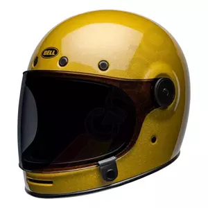 "Bell Bullitt" vientisas aukso spalvos "S" integralus motociklininko šalmas - BULLITT-SOL-92-S