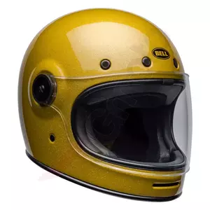"Bell Bullitt" vientisas aukso spalvos "S" integralus motociklininko šalmas-2