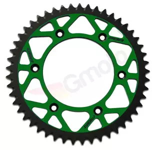 Hliníkové zadné reťazové koleso PBR 489 Twin Color 49Z veľkosť 520 eloxované zelenou farbou - 489 49 TC7