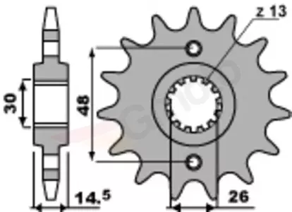 Pignon PBR acier standard 2047 - 525 - 2047.16.18NC