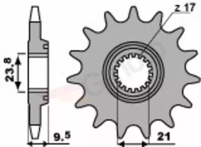 Ritzel PBR Stahlkettenrad vorne  2134 13Z Größe 520 - 2134.13.18NC