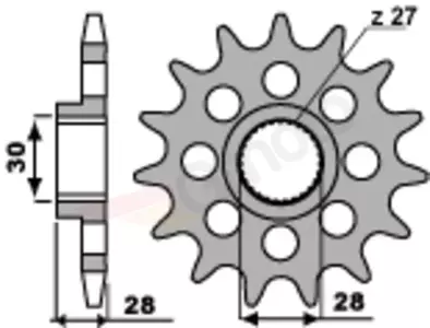 Ritzel PBR Stahlkettenrad vorne  2148 18Z Größe 525-2