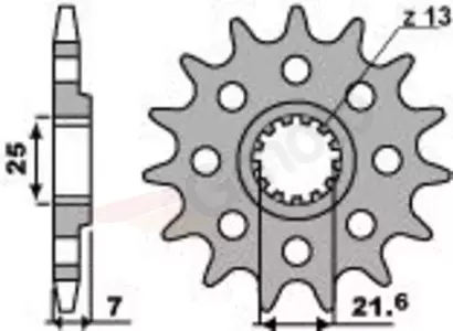 Ritzel PBR Stahlkettenrad vorne  2167 Racing 15Z Größe 520 - 2167.15.18NC