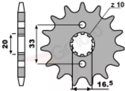 Přední řetězové kolo ocel PBR 430 13z velikost 520 - 430.13.18NC