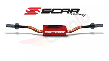 Scar O2 McGrath/Kratki narančasti upravljač, crvena spužva-1