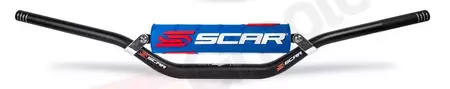 Kierownica Scar X2 RC czarna, gąbka niebieska - S9212BL