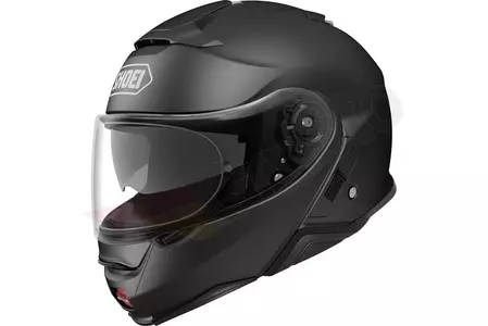 Shoei Neotec II Matt Black M negru cască de motocicletă cu mandibulă pentru motociclete-1