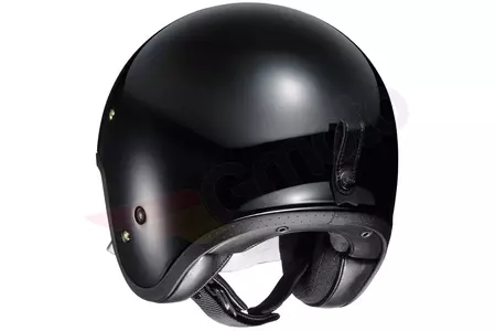 "Shoei J.O." juodas atviras motociklininko šalmas M-2