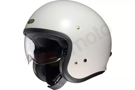 Motocyklová přilba Shoei J.O. s otevřeným obličejem. Creme White XS-1