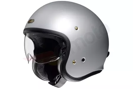 Motocyklová přilba Shoei J.O. Matt Light Silver XS s otevřeným obličejem-1