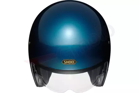 Capacete aberto Shoei J.O. para motociclistas. Azul Laguna XS-3