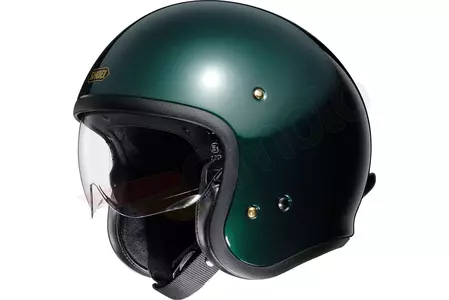 Shoei J.O. Br. Green S motorcykelhjelm med åbent ansigt-1