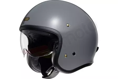 Capacete de motociclista Shoei J.O. Basalt Grey M com a face aberta-1