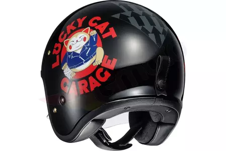 Shoei J.O. motorcykelhjelm med åbent ansigt. Lucky Cat Garage TC-5 XS-2