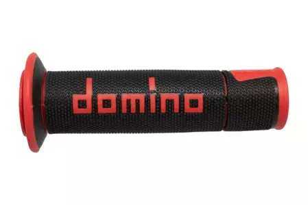 Griffgummi A450 schwarz/rot Domino Durchmesser 22 mm Länge 125 mm offen - A45041C4240B7-0
