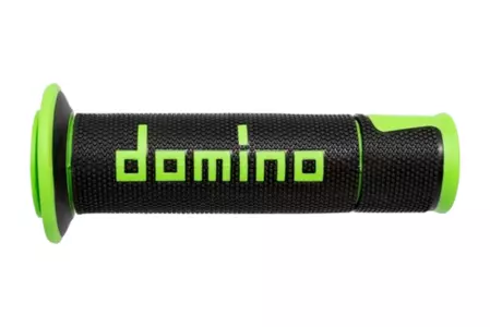 Domino A450 Street Racing Full Diamond grønne/sorte styrpadler - A45041C4440B7-0