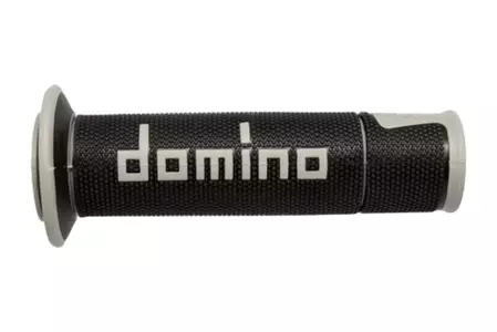 Domino A450 Street Racing Full Diamond grå/sorte styrpadler - A45041C5240B7-0