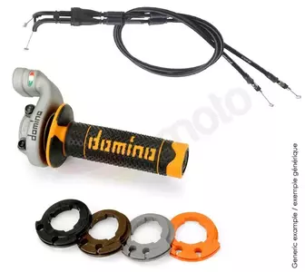 Rolgaz комплект Domino KRK Evo с кабели за газта и ръкохватки черен/оранжев