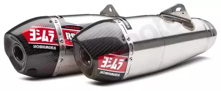Sistema di scarico completo Yoshimura RS-9T Signature Series Dual stainless steel/carbon tip Honda CRF250R-2