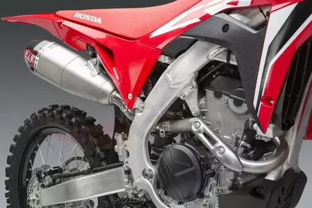 Yoshimura RS-9T Signature Series Dual roestvrij staal/carbon tip compleet uitlaatsysteem Honda CRF250R-6
