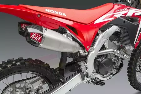 Yoshimura RS-9T Signature Series Dual roestvrij staal/carbon tip compleet uitlaatsysteem Honda CRF250R-8