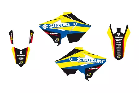 Motorfiets stickerset + BlackBird Dream 4 Suzuki zadelhoes - 8321N