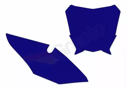 Naklejki na tablicę przód + boczne Blackbird Honda CRF 450R niebieskie - 3141/000007
